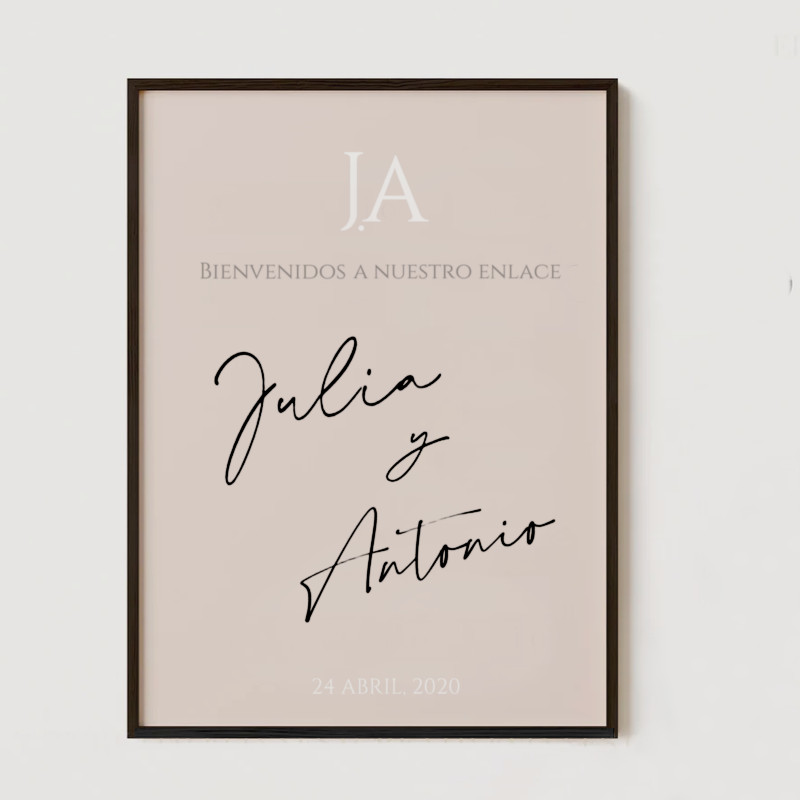 Cartel bienvenida boda. Scarlette - Imagen 2