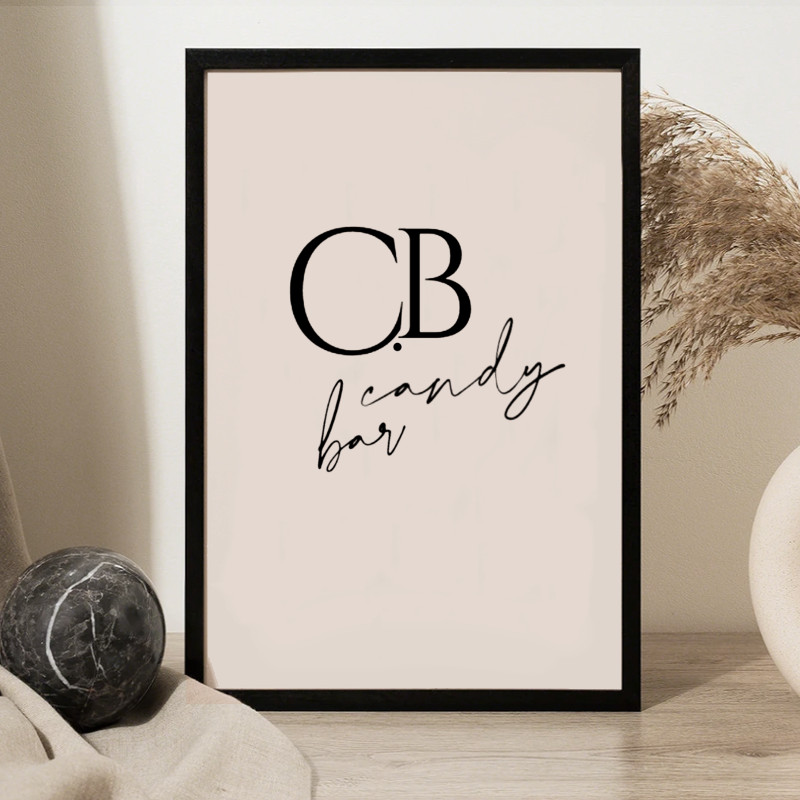 Cartel-candybar-coleccion-minimalista-papeleria-de-boda-cartel-scarlette Bloc de notas de tamaño a6 diseñado con lunares a todo color. Marca Mundo Inventado