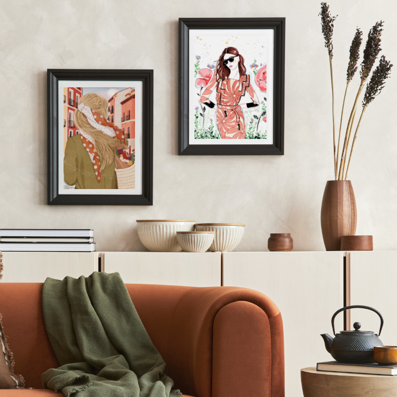 Láminas decorativas de muñecas de la marca Mundo Inventado Lámina decorativa de muñecas de la marca Mundo Inventado para decorar tus espacios con estilo