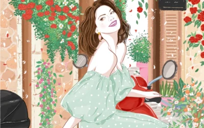 Valentina y su vespa roja, un relato ilustrado desde Las Siete Esquinas