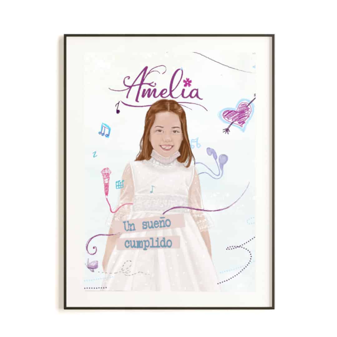 RETRATO DE COMUNIÓN PERSONALIZADO · AMELIA