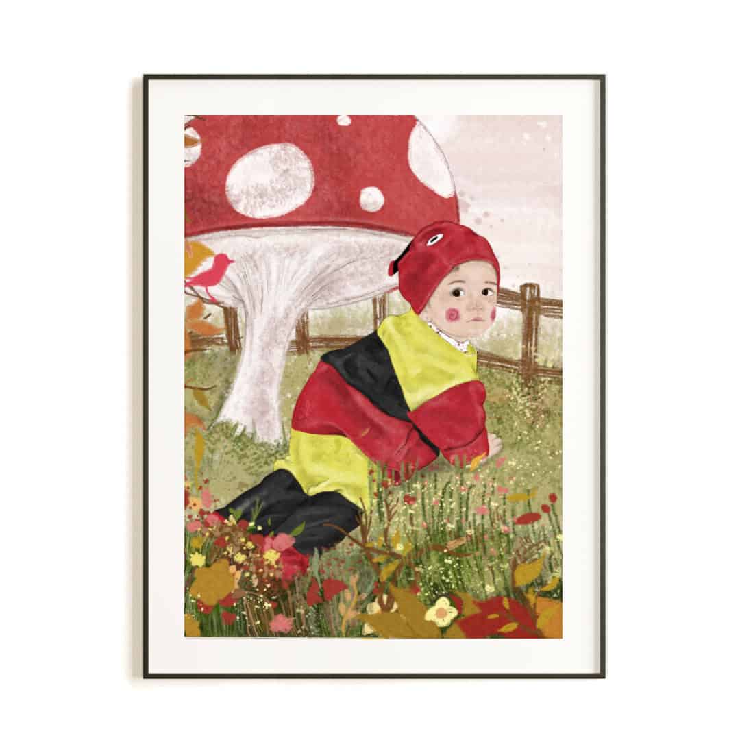 RETRATO PARA BEBE PERSONALIZADO · IRIS - GUSANO