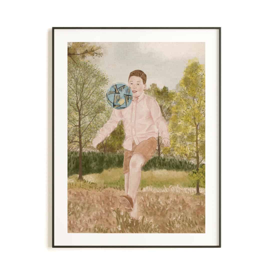 RETRATO PERSONALIZADO INFANTIL · PEDRO · EL PARTIDO