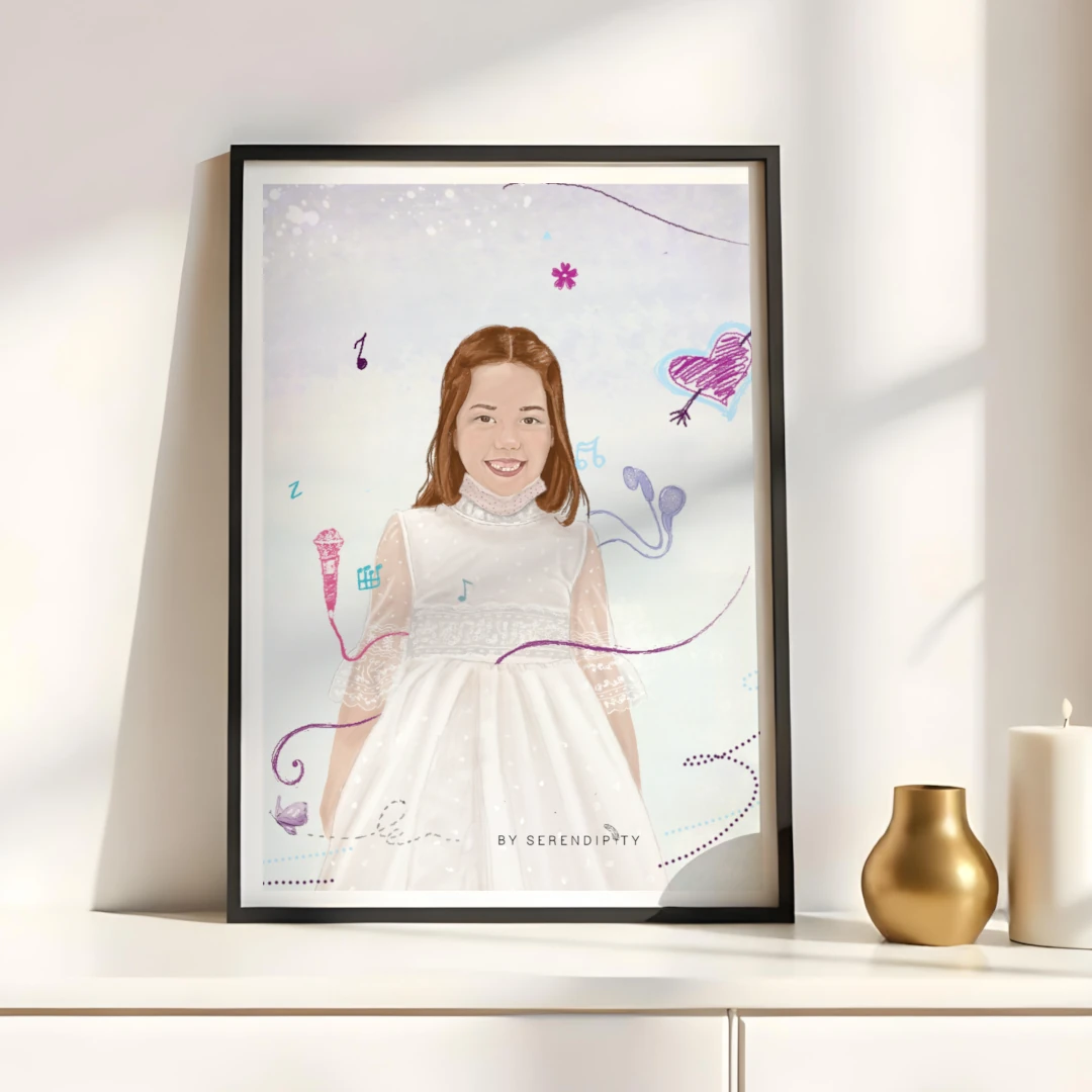Ilustraciones de primera comunión personalizadas: esencia de un día inolvidable - Imagen 2