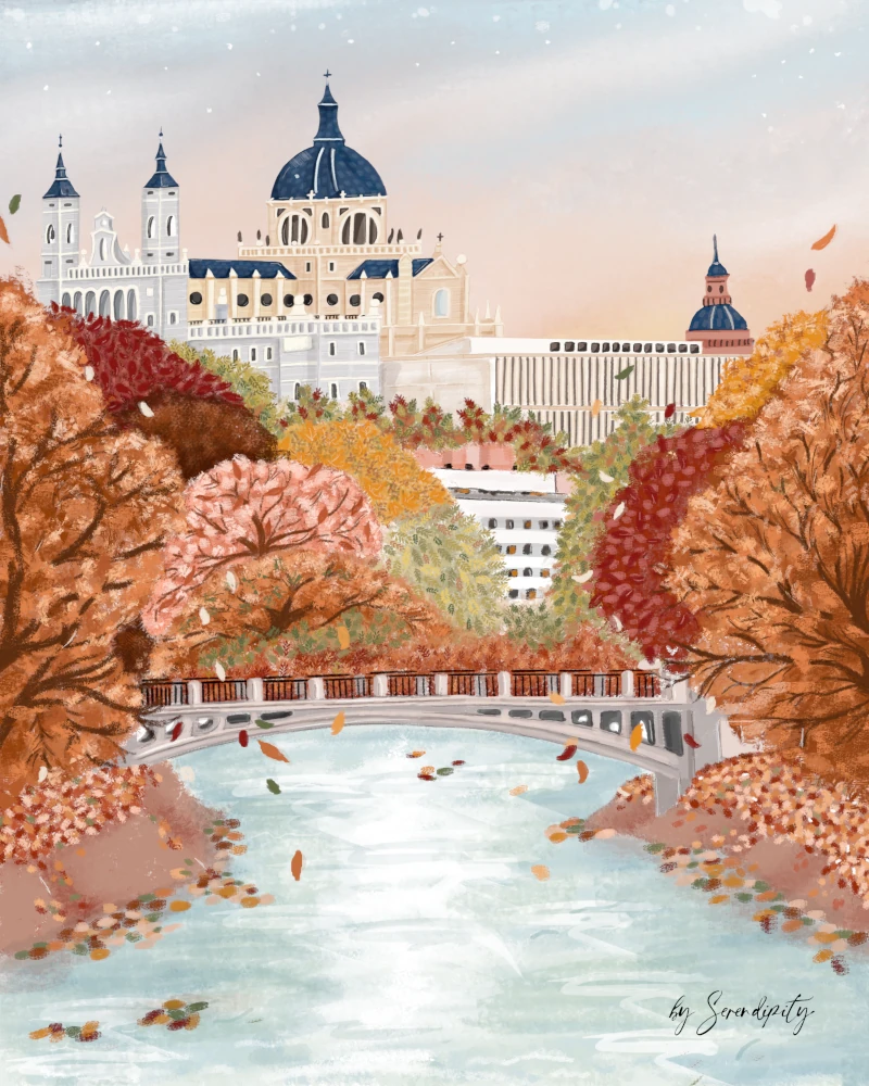 ILUSTRACION ARTÍSTICA PALACIO DE ORIENTE MADRID-MUNDOINVENTADO