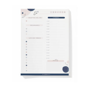 Planificador diario. A5. Lunares