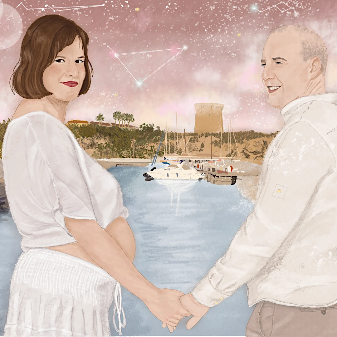 Ilustraciones personalizadas para parejas, un regalo de aniversario