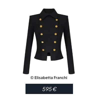 chaquetas militares de Elisabetta Franchi.